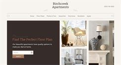 Desktop Screenshot of birchcreekapartments.com